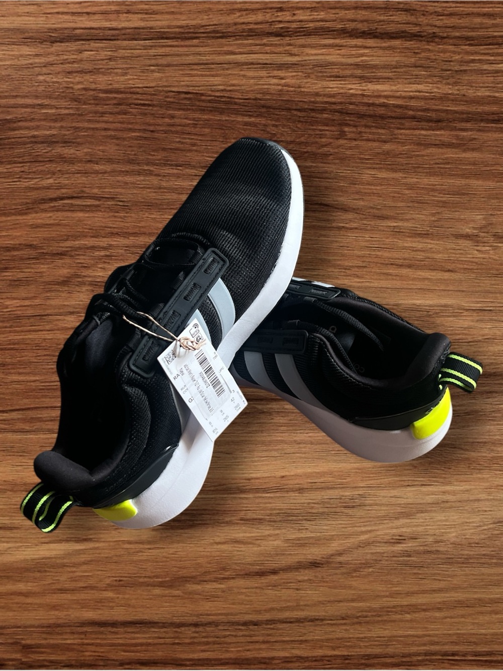 adidas Originals Black White Neon Yellow Sneakers